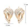 Gold Plated Zircon Hoop Earrings for Women Jewelry XP - Image 12