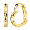 Earring Gold Series Silver Round Hoop Earring Moon Stars Teardrop Cladda Heart Earring For Women Jewellery - Image 10