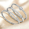 Yupsk 3/1Pcs Classic Stainless Steel Bracelet Set for Women Men Buling Zirconia Bangles Versatile Stacking Accessories - Image 3