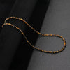 Simple 4mm Small Stone Necklace Men Handmade Howlite Tiger Eyes Beaded 48cm Short Collar Boyfriend Leisure Jewelry - Image 3