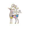 christmas deer brooch colorful diamond elk zircon animal pin jewel - Image 5