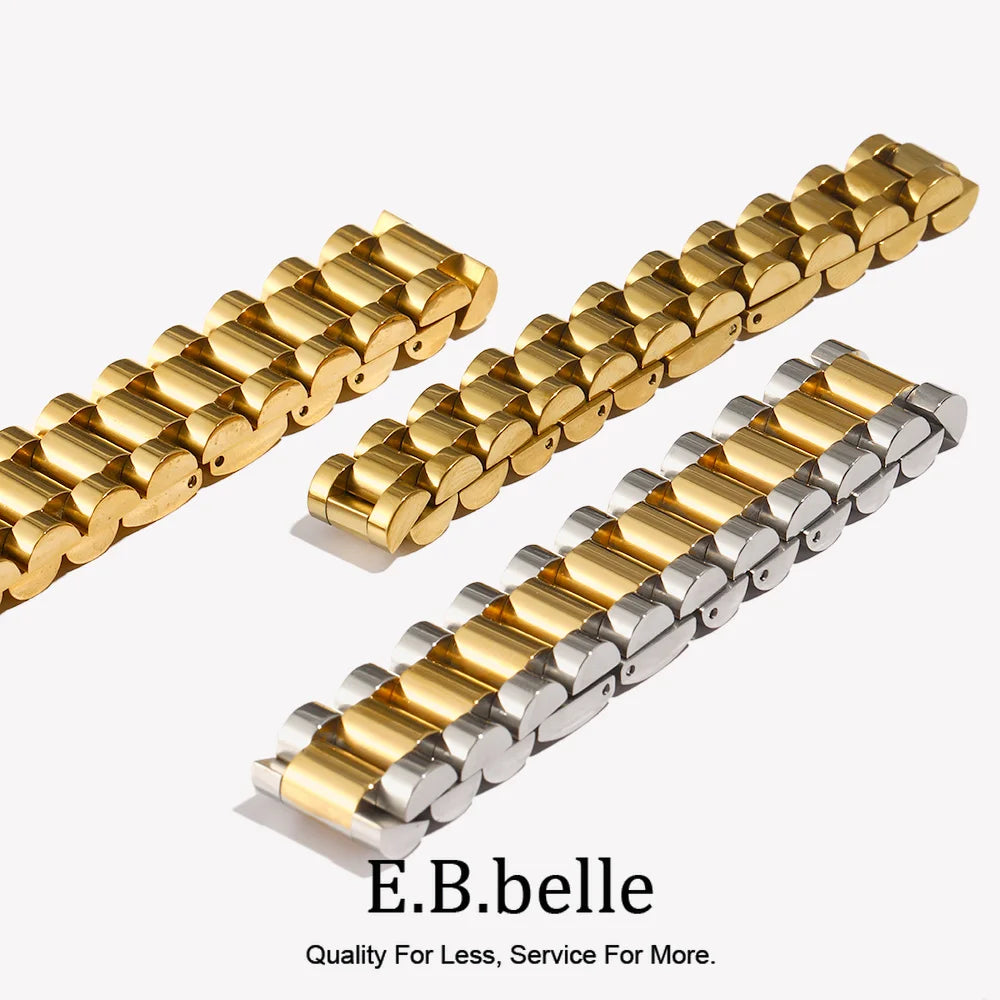 Stainless Steel Gold Plated Detachable Wristbands Bracelets Bangles For Women Men Gold Wrap Bracelets - Image 1