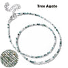 Faceted Gemstones Necklace 2mm Beads Quartz Crystal Tourmaline Lapis Shining Stone Beaded Necklace Choker Jewelry - Image 17