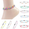 Boho Women Glass Beads Woven Anklet Beaded Bracelet On The Leg Beach Barefoot Foot Jewelry Handmade Rope Thread Weaving Braid - Image 2
