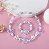 Cartoon Colorful Wooden Unicorn Flower Animal Child Sweater Necklace Bracelet Girl's Gifts Children's Jewelry 2pc - Image 13