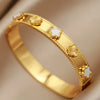 316L Stainless Steel Metal Classic Flower Bangles for Women Jewelry Delicate Bowknot Bracelets Accessories - Image 9