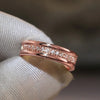 Micro Pave Cubic Zirconia Band Ring in Gold-Tone Silver-Tone and Rose Gold-Tone - Image 12