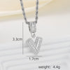 A-Z Silver Color Zircon Letter Initial Necklace Crystal Letter Necklace for Party Birthday Jewelry Gift - Image 7