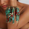 Statement Starfish Shell Element Retro Beads Bracelet Set Handmade for Women Girl - Image 1