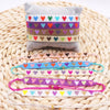 Adjustable Multicolor Heart Bead Bracelet with Woven Pattern - Image 47