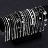 20 Pcs/Set Metal Butterfly Heart Pendant Anklets Set Bohemia Vintage Pearl Foot Bracelet Beach Woman Jewelry Gifts - Image 1