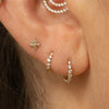 Silver Zircon Stud Earrings 1PC Eight pointed star Women Gold/Silver Heart Flat back piercing Jewelry Gift - Image 67