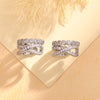 1pc Ear Cuff No Piercing Conch Ear Bone Earring Kpop Style Silver Color Micro Inlaid Zircon Cross Ear Clip Cartilage Jewelry - Image 5