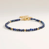 Faceted Bead Bracelet with Square Stainless Steel Spacers - Image 7