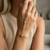 Rhinestone Multilayer Zircon Connected Finger Ring Bracelets for Women Handmade Thin Link Chain Bracelet Party Jewelry Gift - Image 11