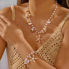 Starfish Shell Conch Imitation Pearl Necklace Bracelet Set Vacation Daily Jewelry Women Gift Daily Accessory - Image 16