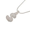 Silver Color Bubble Initial Letters Necklaces 26 Letters Pendants Necklaces for Women Brass CZ Jewelry - Image 29