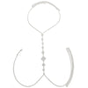 Rhombic Rhinestone Cross Bra Chain Harness Bikini Clothing Festival Accessories Sexy Bra Chest Chain Body Jewelry for Women