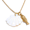 Summer Ocean Style Shell Starfish Conch Pendant Necklace Gold Color Plated Charm Jewelry Gift - Image 8