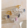 Multi Color Stainless Steel Oval K9 Crystal Adjustable Ring for Women Gold Color Pvd Plated Shiny Jewelry - Image 2