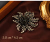 Pearl Accent Heart Brooch with Metal Floral Details - Image 16