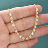 Bubble-Style Clear Stone Necklace with 3 mm Accents and 45 cm to 50 cm Chain - Image 3