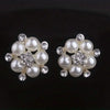 Vintage Style Pearl Wedding Necklace Earring Jewelry Set, Suitable for Weddings, Performances, Christmas, Halloween Gifts - Image 5