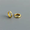 Silver Simple Matte Bohemian Round Ear Buckle for Women Punk Unisex Rock Hoop Earring Jewelry Accessories - Image 11
