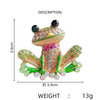 Ctue Rhinestone Frog Brooches for Women Lovely Vivid Animal Alloy Brooch Pin Men Suit Coat Accessory Jewelry Gifts - Image 12