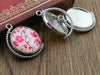 5pcs 20mm 25mm 30mm Inner Size Rotation Double Side Rhodium 8 Colors Cameo Cabochon Base Setting Charms Pendant - Image 6