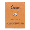 12 Zodiac Sign Necklaces With Cardboard Constellations Pendant Gold Color Chains Choker For Women Birthday Jewelry - Image 10