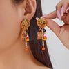 Classic Gothic Black Moon Star Tassel Crystal Earrings For Women Vintage Vampire Bat Water Drop Earring Halloween Charm Jewelry - Image 16