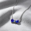 Silver Star Moon, Snowflake, Bow Design Zircon Inlaid Necklace, Women's Jewelry Valentine's Day Gift - Image 11