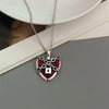 Punk Rock Red Black Heart Pendant Chain Necklace For Men Women Cool Hip Hop Street Vintage Goth Accessories Jewelry - Image 5