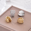 1 Piece Zirconia Star Layered Clip Earrings For Women Geometric Fake No Pierced Cartilage Ear Cuff Jewelry - Image 6