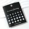 12 Pairs Of, Simple, Shiny, And Caring Zirconia Decorative Earrings Are Suitable For Gifts To Parties,And Couples - Image 10