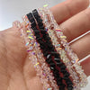 Transparent Crystal Irregular Beaded Bracelet Women‘s Shiny Mulit-cut Pink Glass Chain on the Hand Jewelry Girls Gifts - Image 2