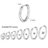 10pcs Small Hoop Earrings Women Men Gold Silver Color Stainles Steel Round Earrings Circle - Image 12