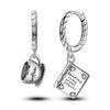 Small Hoop Earrings with Butterfly and Heart Motifs - Image 16