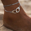 Layered Chain Anklet with Small Charm Details - Image 25