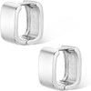 Gold Plated Women's Earring Chunky Square Stainless Steel Earrings Woman Hoops Woman Minimalist - Image 6