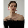 Colorful Resin Stainless Steel Round Y2K Hoop Earrings Daily Wear Ear Charm Jewelry Gift - Image 2