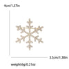 Rhinestone Snowflake Brooch Pin for Christmas and Holiday Outfits - Image 23