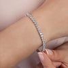 Women's 4mm Zirconia Tennis Bracelet Crystal Charm Thin Chain Wedding Jewelry - Image 5