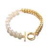Stainless Steel Beaded Snake Chain Bracelet in Gold-Tone with 19 cm Length - Image 10