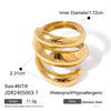 Imitation Pearl Stainless Steel Gold Color Ring for Women Engagement Party Gift Temperament Jewelry - Image 17