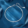 Silver Heart Pearl Knot Bracelet Necklace Set for Women Versatile Jewelry Set Party Wedding Gifts - Image 11