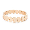 Love Beaded Bangle For Women Handmade Colorful Rainbow Peach Elastic Bracelets - Image 10