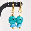 1Pair Dopamine Summer Sea Glass Fish Pendant Stainless Steel Cute Animal Bee Y2K Girl Hoop Earrings Jewelry - Image 5