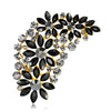 Retro Alloy Crystal Glass Exaggerated Brooch Women's Style Pin Accessories - Image 2